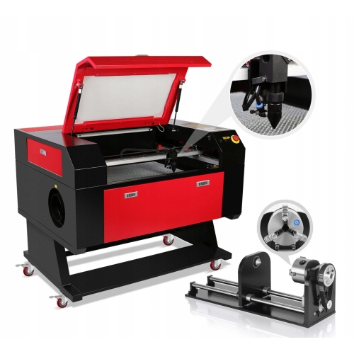 Graveur Laser CO2 Machine de Gravure Découpe 80W 70x50 DSP